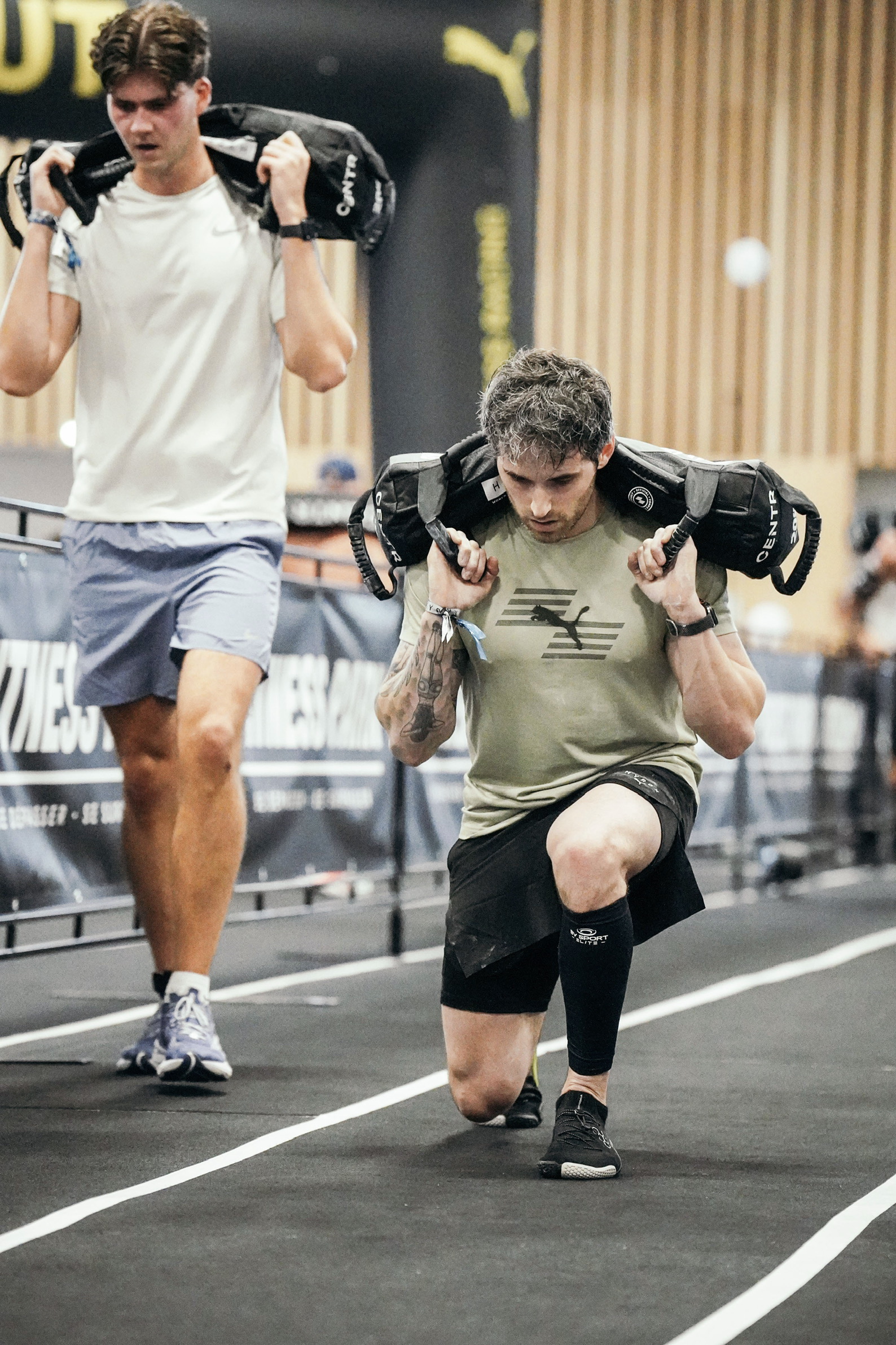 Edwyn Robert — Hyrox Sandbag Lunge